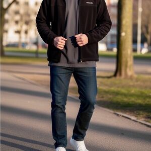 Columbia Sportswear Charcoal Gray Fleece Pullover / Jacket – Size L